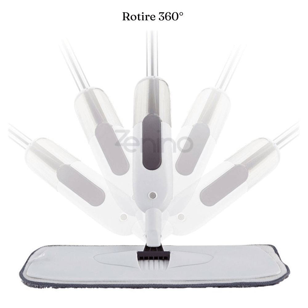 Mop Plat cu Pulverizator, Rezervor 350 ml, Multiple Suprafete, Curatare Eficienta, Rezerva din Microfibra