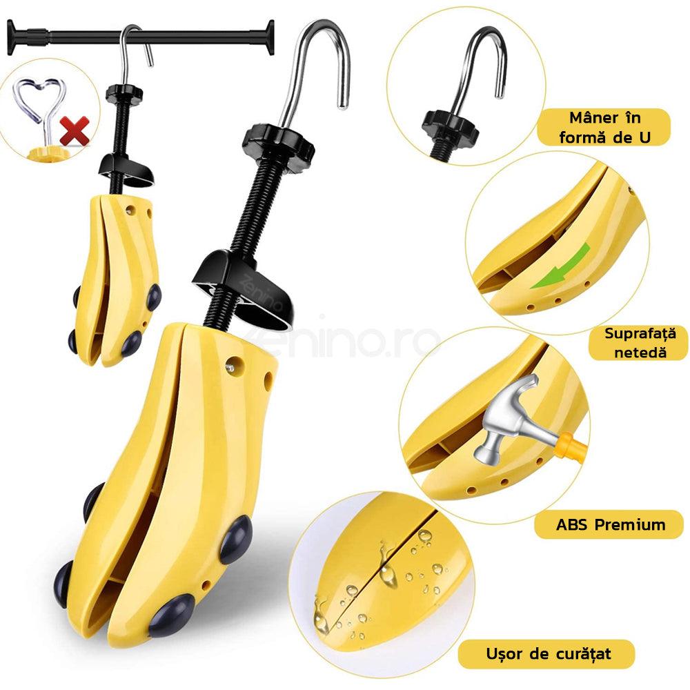Set 2 Sanuri/Calapoade Reglabile pentru Pantofi, Sac Zenino, Largire si Alungire