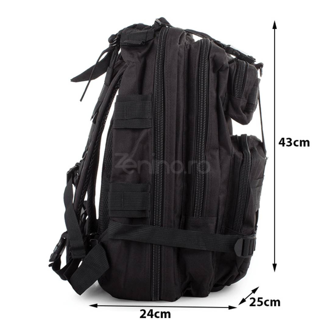 Tactical Military Backpack, for Hiking, 30L, 2 Compartments, Straps, Waterproof, Durable Material, 43x24x25cm