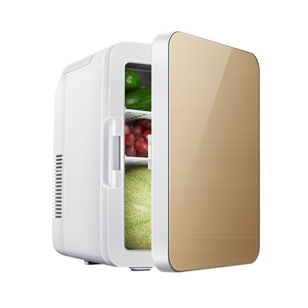 8L Portable Mini Refrigerator, Heating and Cooling Function, for Food and Cosmetics