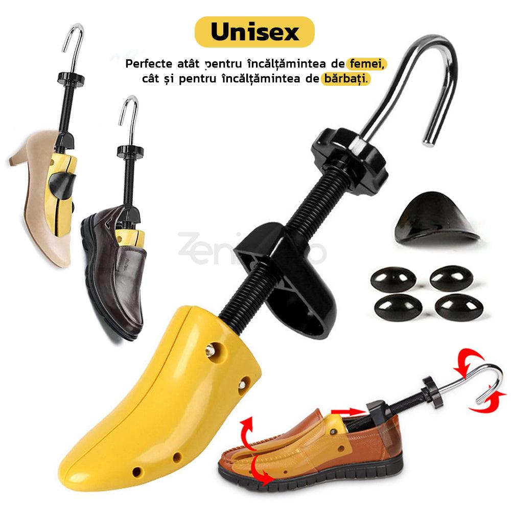 Set 2 Sanuri/Calapoade Reglabile pentru Pantofi, Largire si Alungire, Marime
