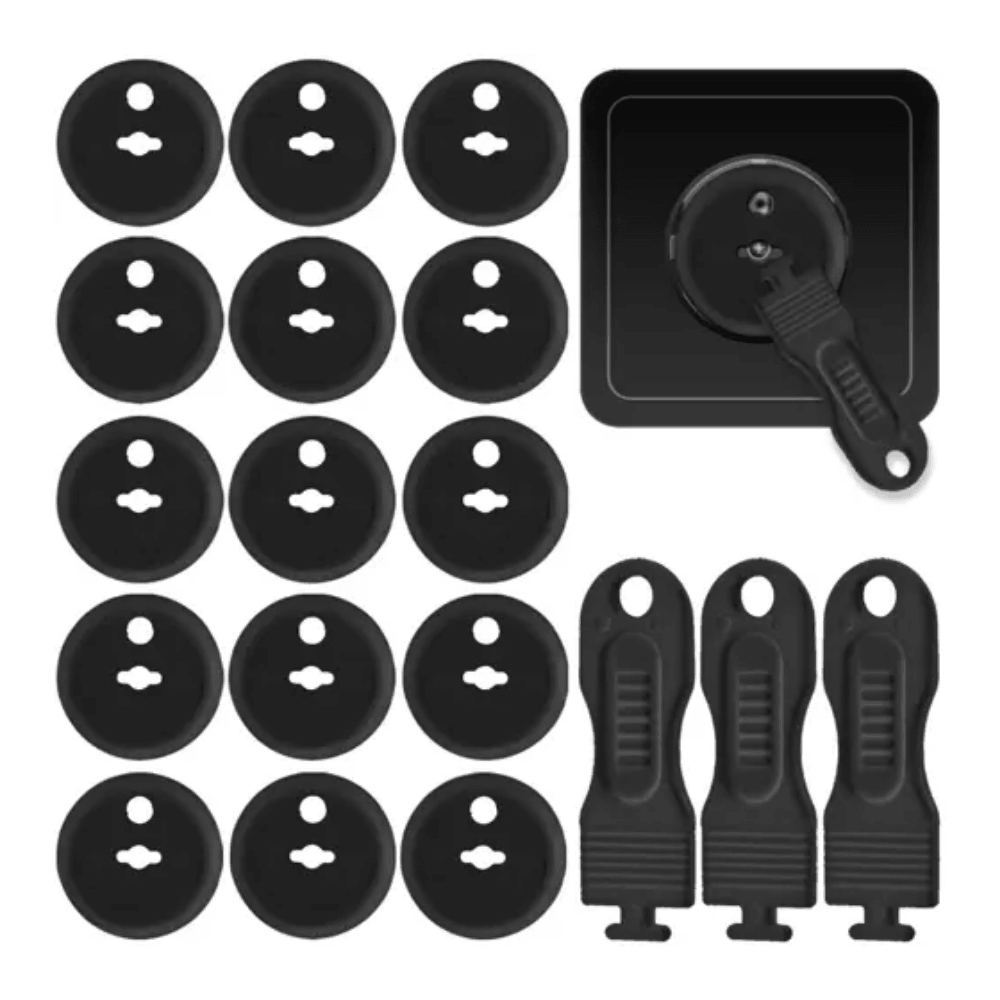 Set of 15 Socket Fuses, Baby and Child Safety, Reusable, Durable, Easy Installation, Black