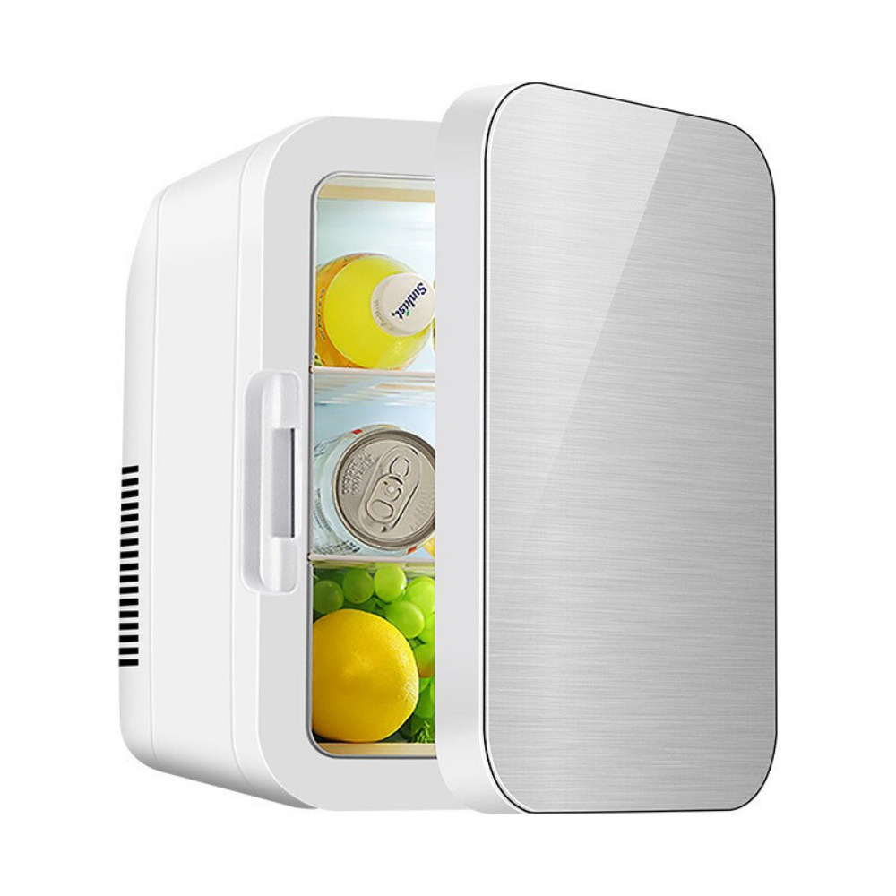 8L Portable Mini Refrigerator, Heating and Cooling Function, for Food and Cosmetics