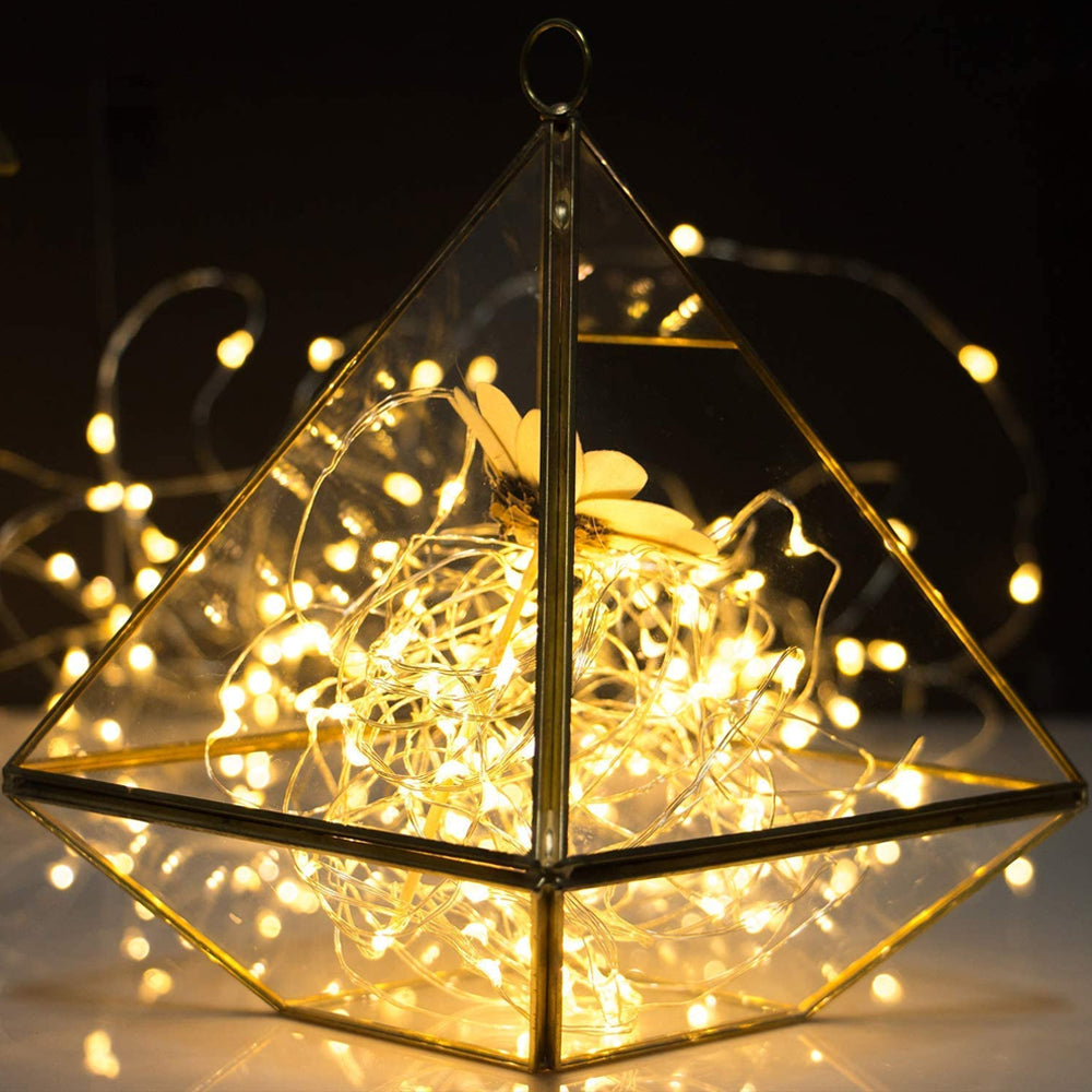 Instalatie Craciun Liniara, 3m/10m/20m, Fir Cupru, Fairy Lights, 2 Jocuri Lumini, Baterii
