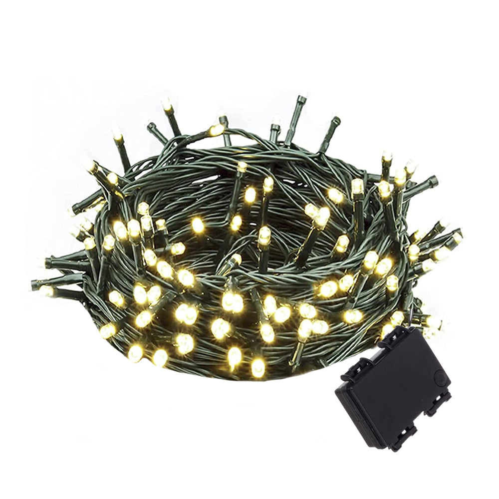 Instalatie Craciun Liniara, 1m/3m/5m/10m, IP20, 2 Jocuri de Lumini, Fir Verde, Baterii