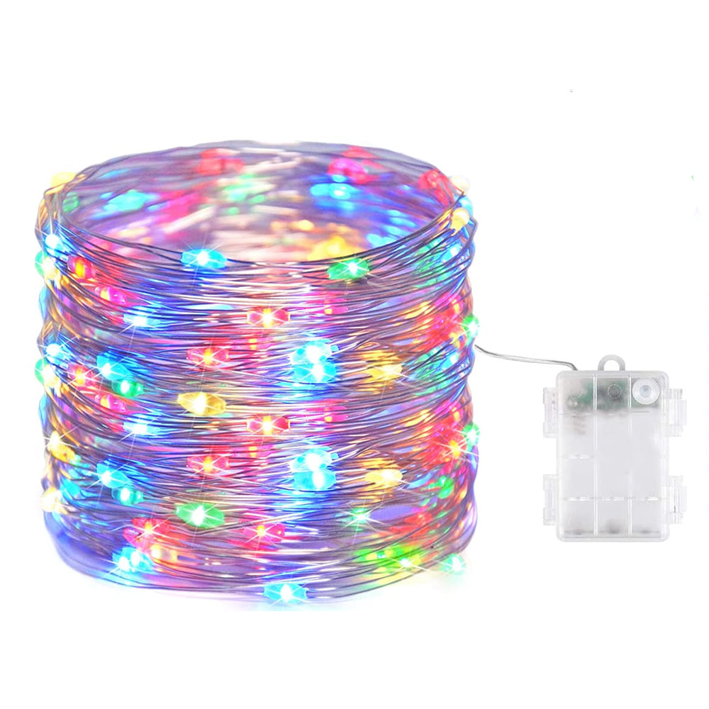 Instalatie Craciun Liniara, 3m/10m/20m, Fir Cupru, Fairy Lights, 2 Jocuri Lumini, Baterii