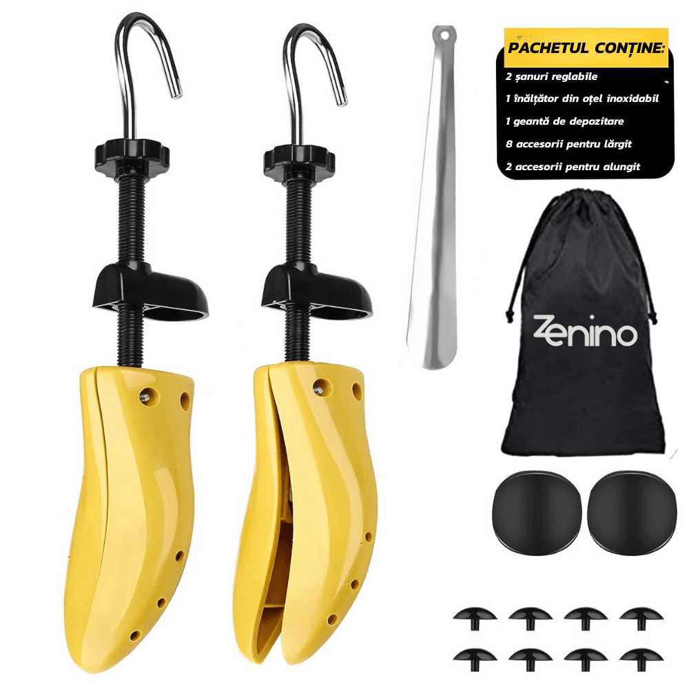 Set 2 Sanuri/Calapoade Reglabile pentru Pantofi, Largire si Alungire, Marime