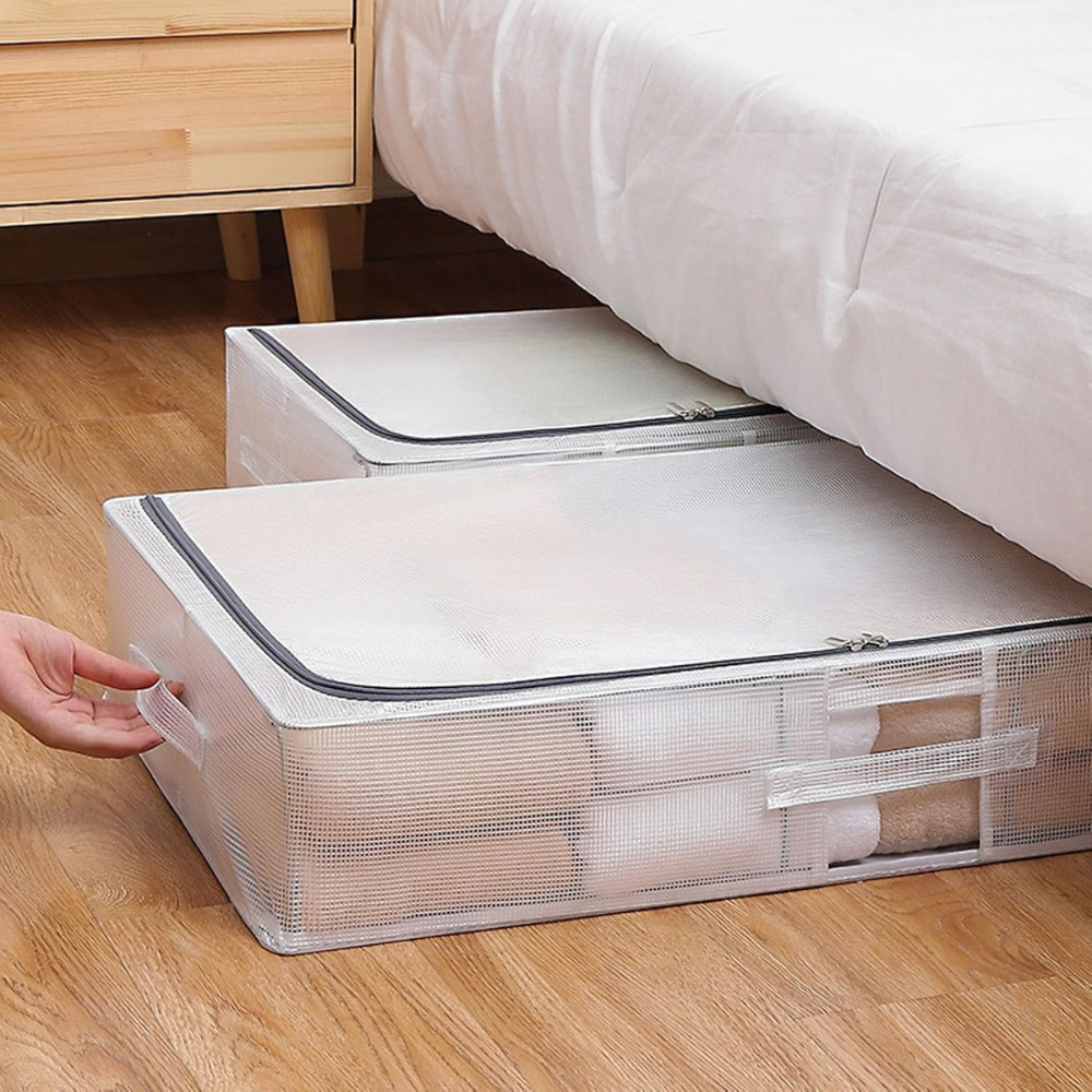 Clothes, Shoes, Waterproof, Foldable, PVC Mesh Storage Box