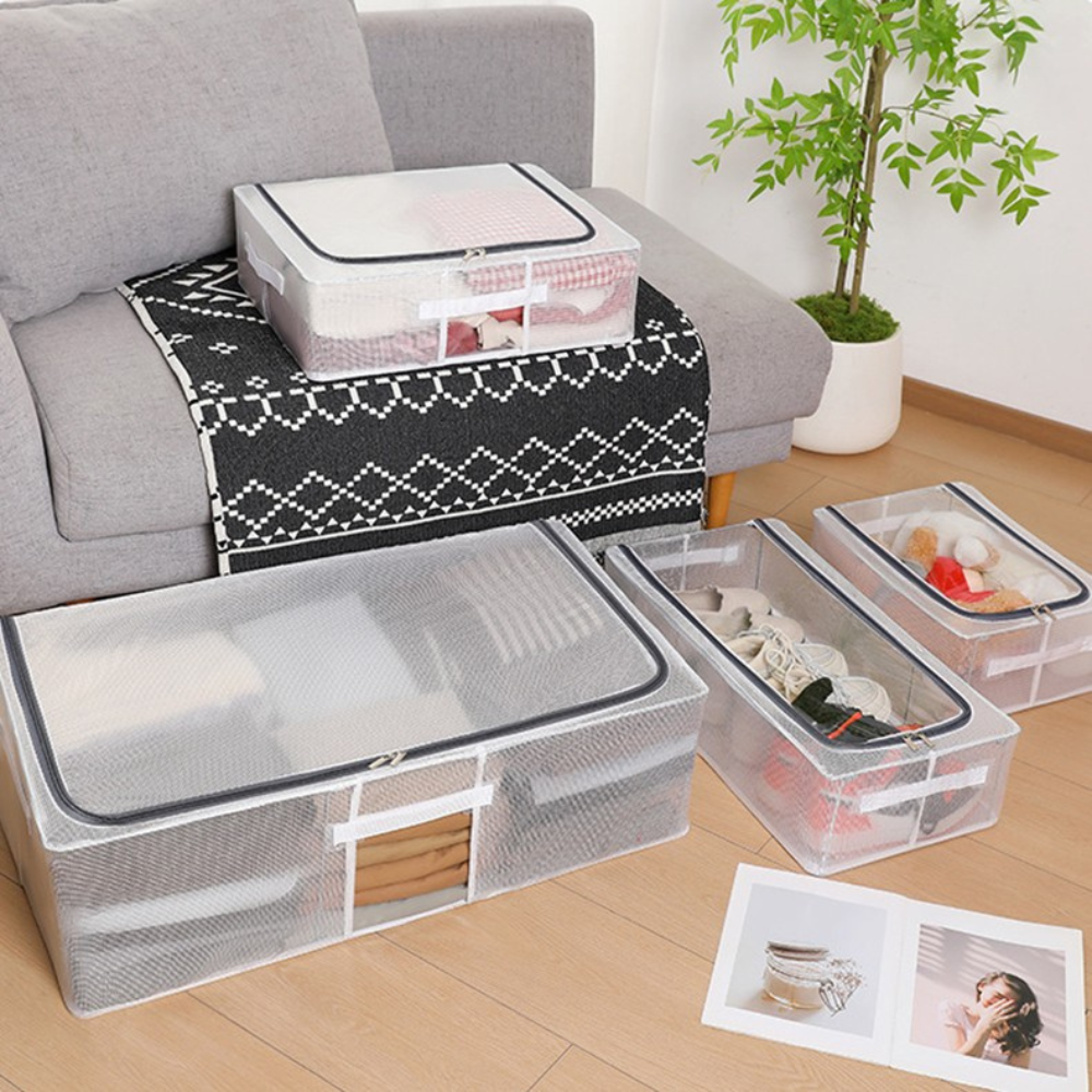 Clothes, Shoes, Waterproof, Foldable, PVC Mesh Storage Box