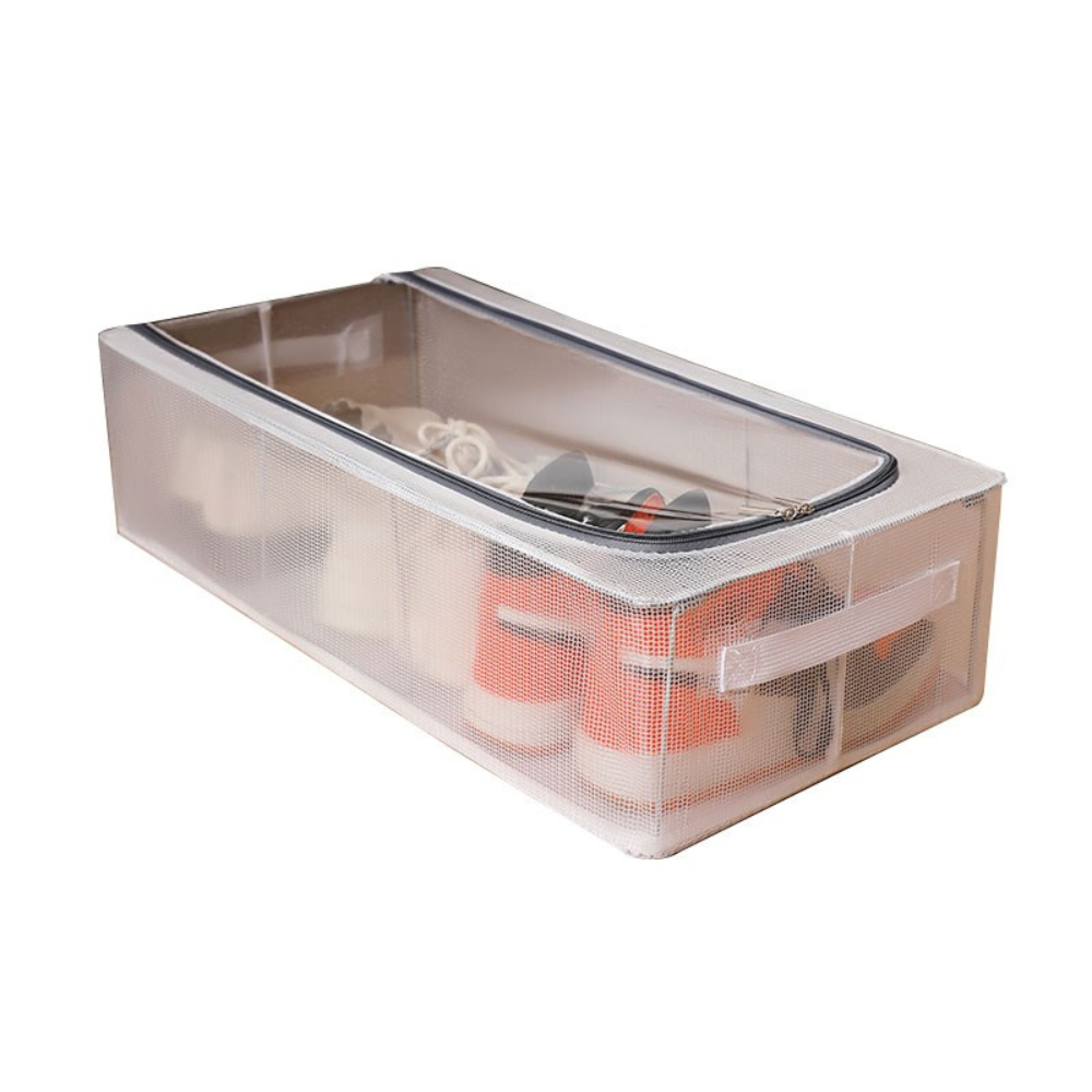 Cutie Depozitare Haine, Incaltaminte, Impermeabil, Pliabil, din Plasa PVC