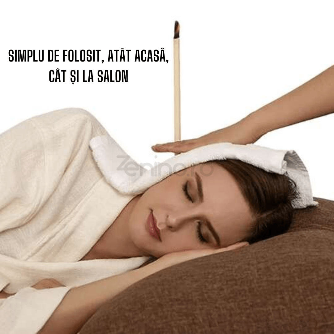 Set of 10 Ear Candles, Natural Wax, 100% Cotton, Essential Oils, Easy to Use, Effective