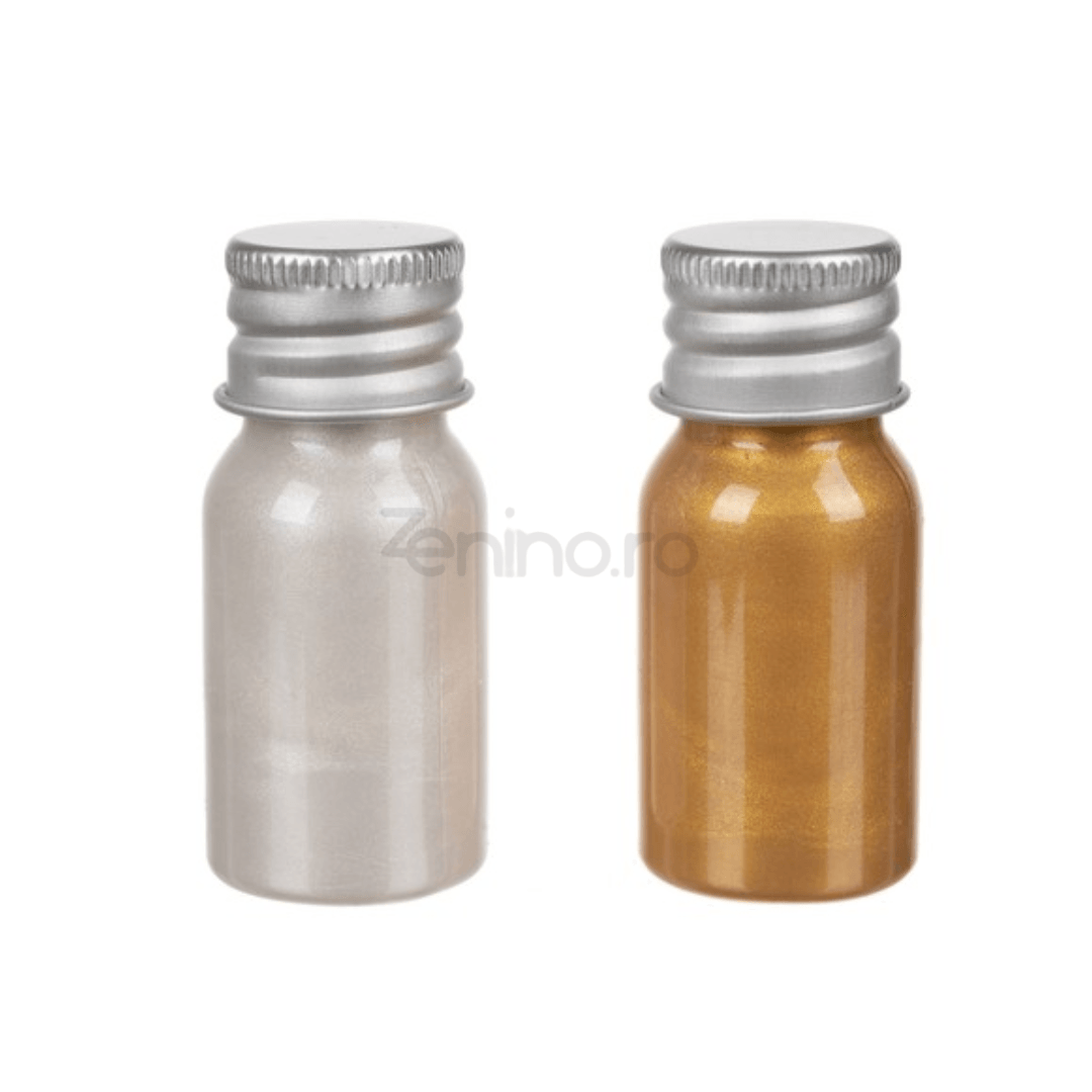 Комплект от 24 акрилни бои за текстил, ярки цветове, златни, сребристи, нетоксични, лесно нанасяне, 2 четки, 2 x 30 мл разредител, 24 x 10 мл