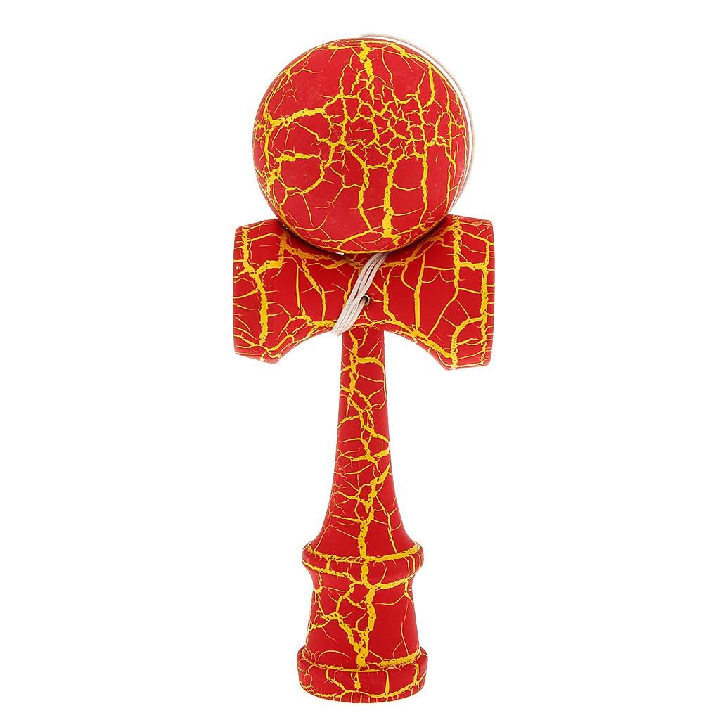 Kendama Original Profesional, Crack, 18cm, din Lemn, Joc Interactiv, Copii si Adulti