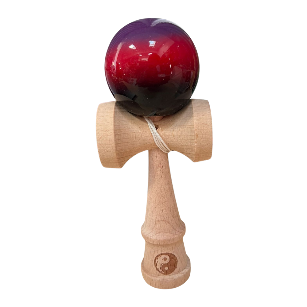 Kendama X Original, Super Sticky, Strat Lucios, Lemn, Copii si Adulti, 18cm, Joc Interactiv