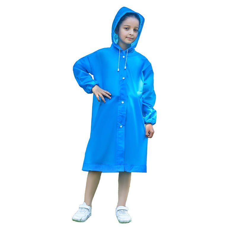 Pelerina de Ploaie Copii, 100-145cm, Prindere cu Capse, Impermeabil