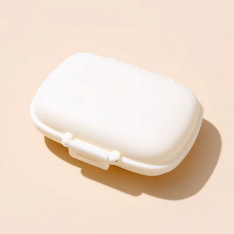 Organizator Medicamente, 8 Compartimente, Portabil, Dimensiune Compacta, 11x7cm, Plastic