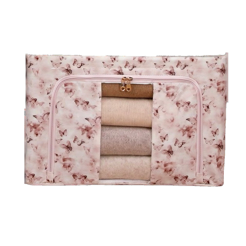 Cutie de Depozitare, Pliabil, Capacitate 66L, Material Textil, cu Fermoar, Modele Diferite