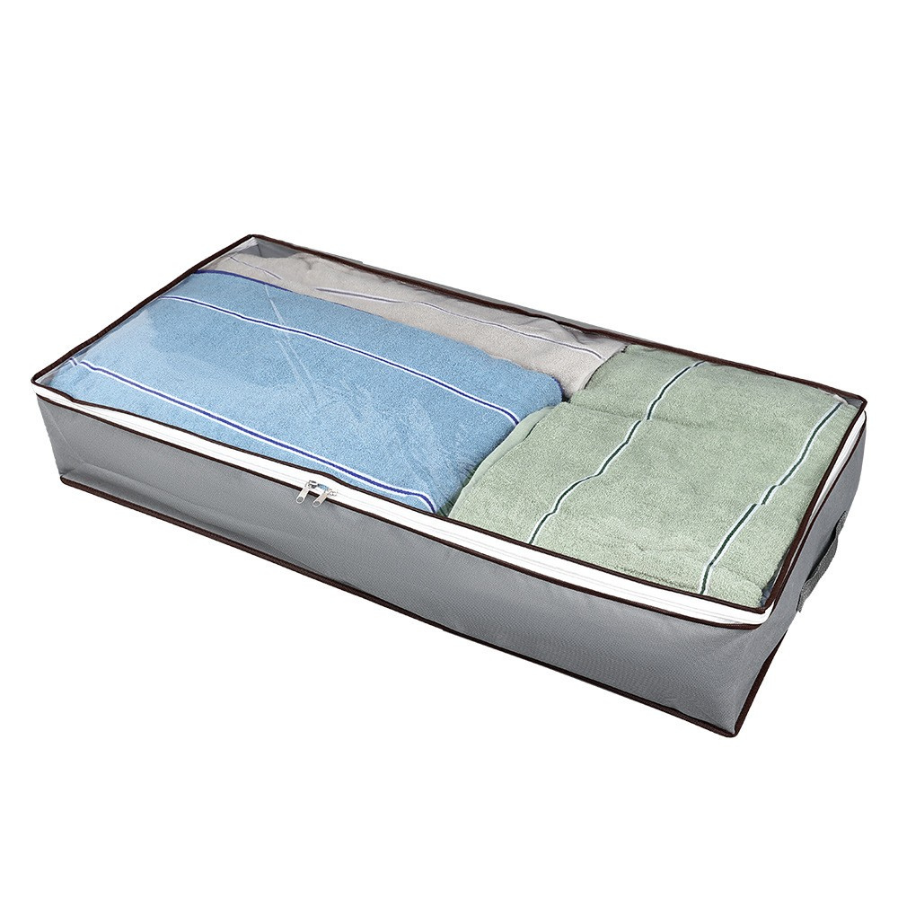 Cutie Depozitare Haine, Paturi, Model Orizontal, Inchidere cu Fermoar, Lavabila