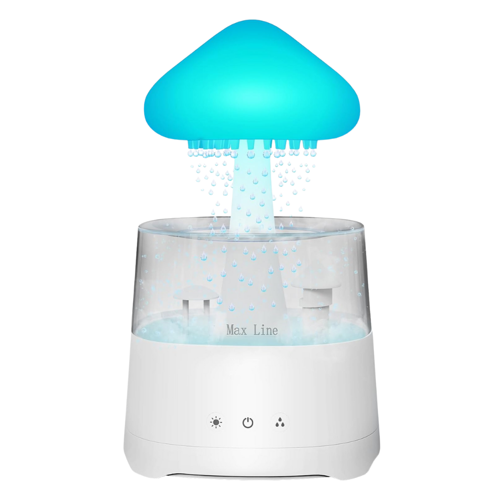 Umidificator 2in1, Lampa de Veghe, Efect de Ploaie, 10W, Incarcare USB