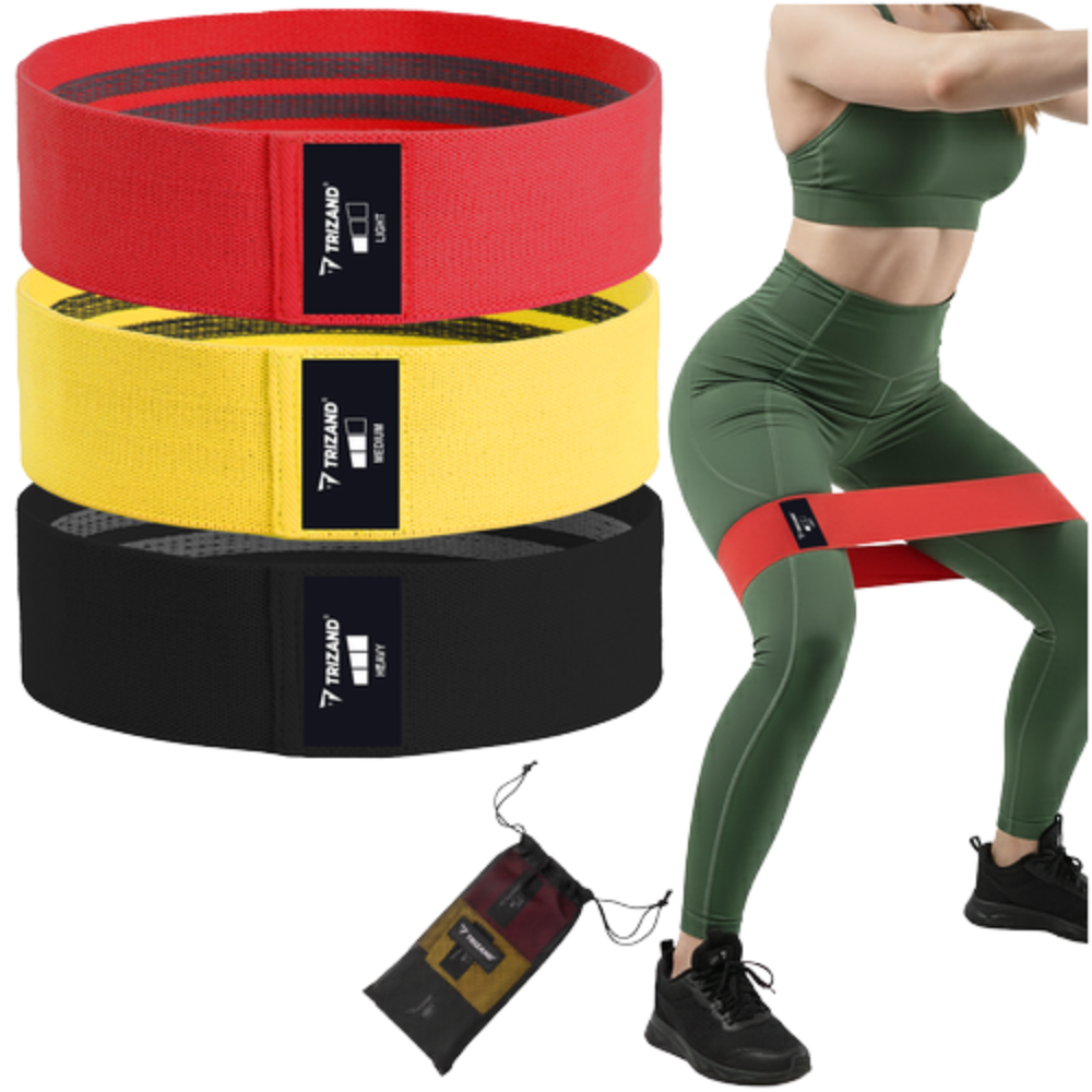 Set Benzi Elastice de Rezistenta, Tonifiere, Interior Antiderapant