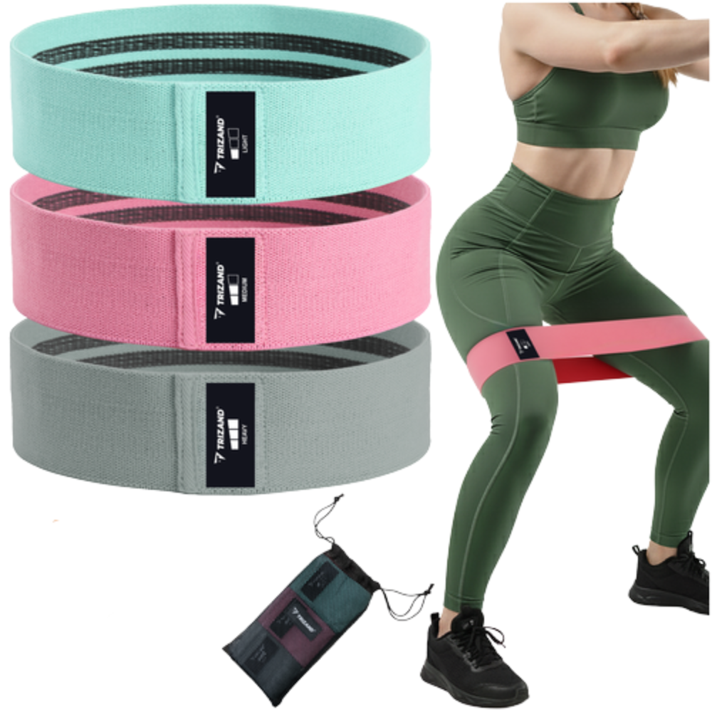 Set Benzi Elastice de Rezistenta, Tonifiere, Interior Antiderapant