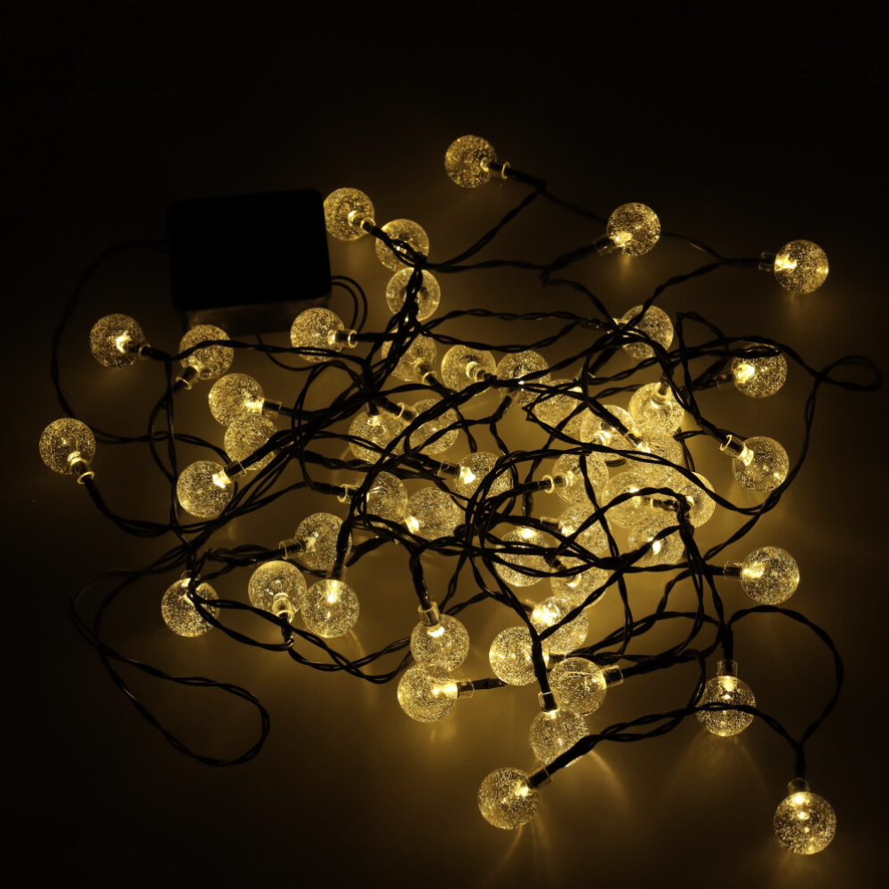 Ghirlanda cu Panou Solar, LED, IP65, Diverse Modele, Fixare in Pamant, Luminare 7 ore