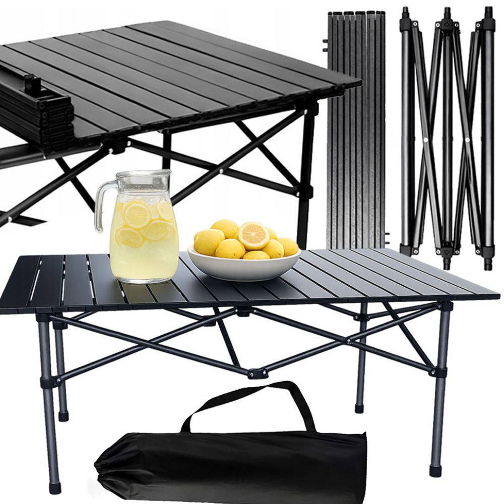 Masa de Camping Pliabila, Model Compact, Sac de Transport, 118x55x50cm