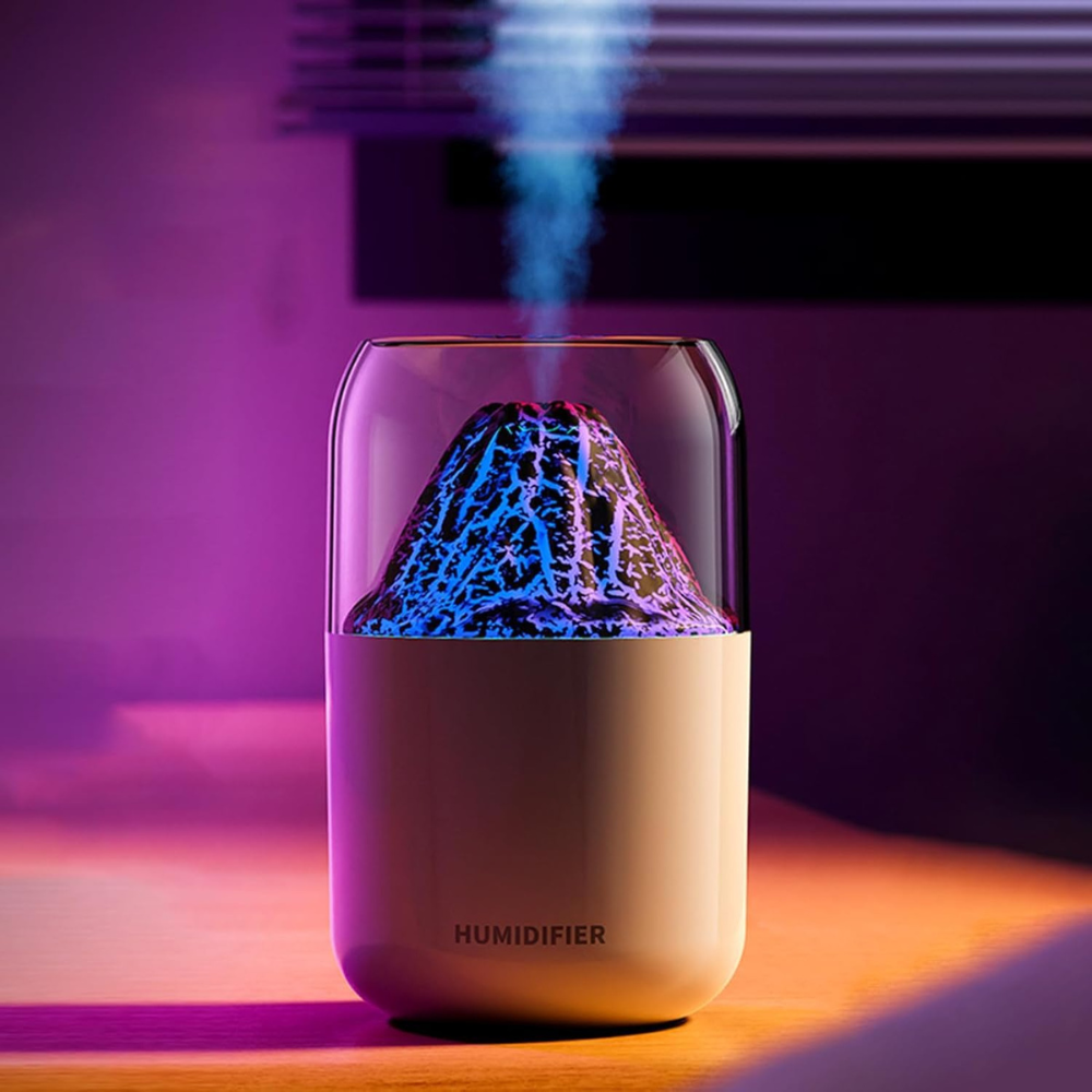 Ароматерапевтичен овлажнител, с ултразвук, RGB светлини, 300 мл, USB захранване