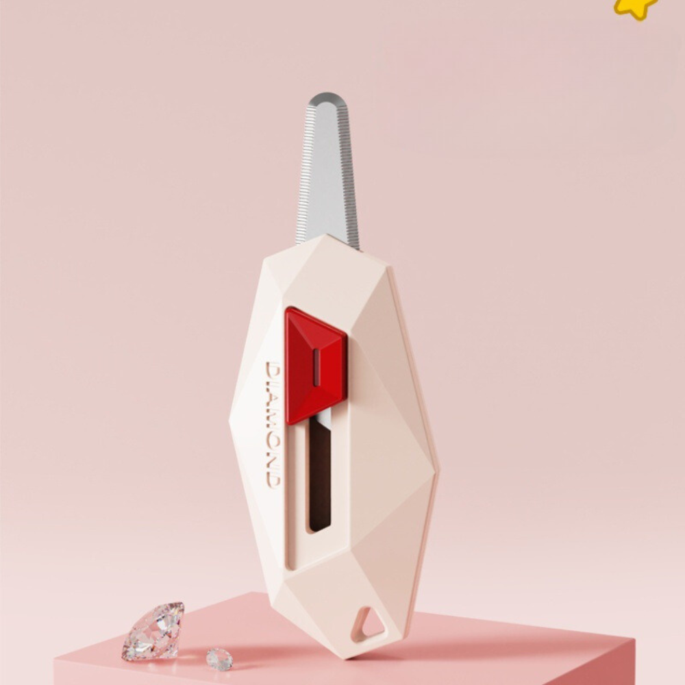 Mini Cutter Clasic, pentru Cutii, Lama Retractabila, Dimensiuni Compacte 6.5x3.5