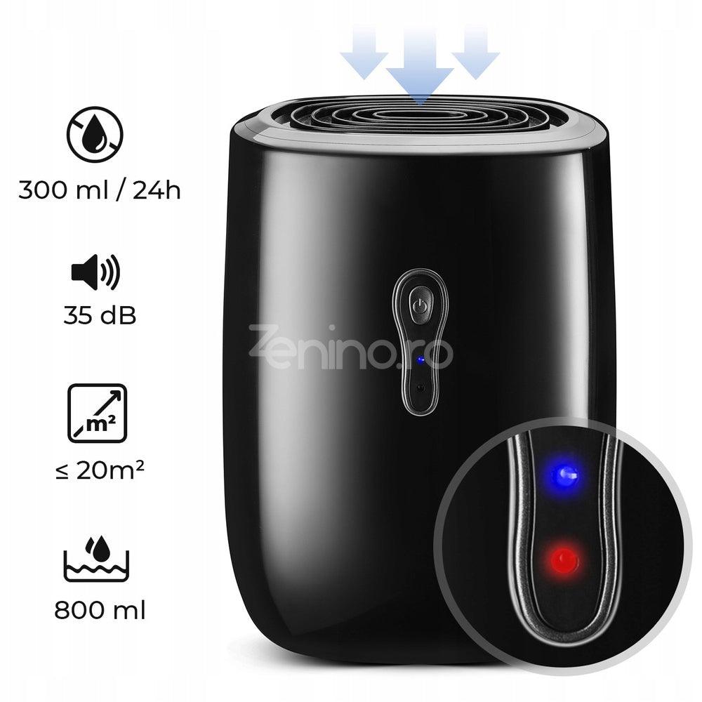 Електрически влагоабсорбатор, против мухъл, ниска консумация на енергия, 330 мл/24 ч, безшумен, резервоар 0,8 л, 22 W