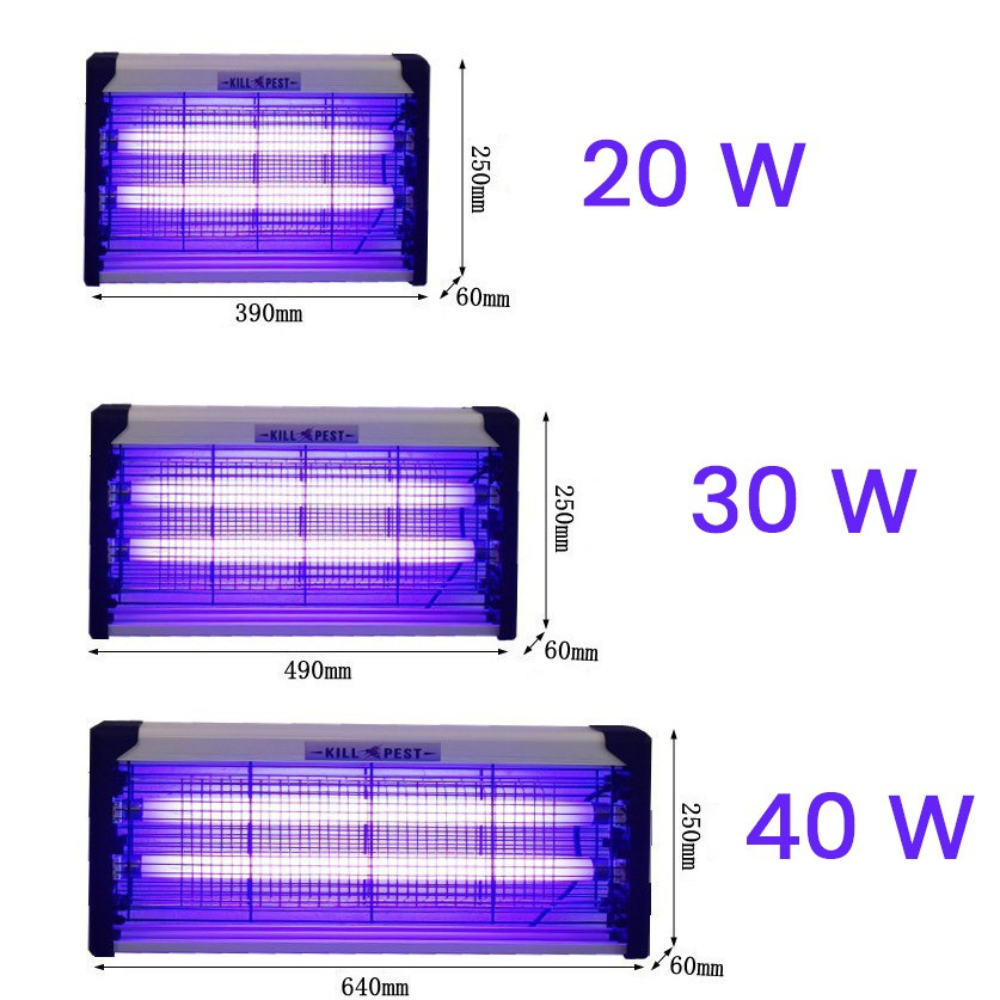 Lampa Electrica Anti-Insecte, 2 Tuburi UV, Alimentare la Priza