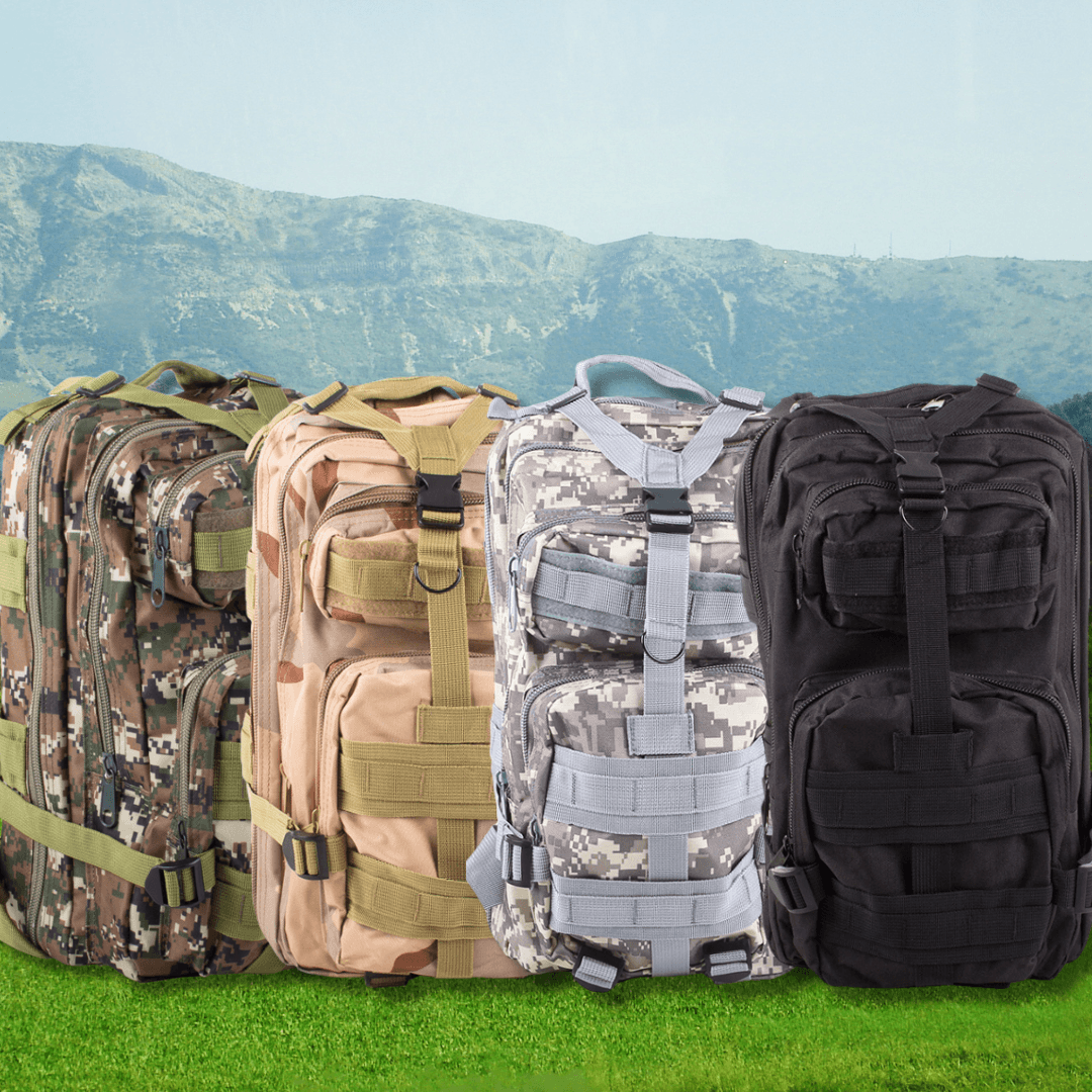 Tactical Military Backpack, for Hiking, 30L, 2 Compartments, Straps, Waterproof, Durable Material, 43x24x25cm