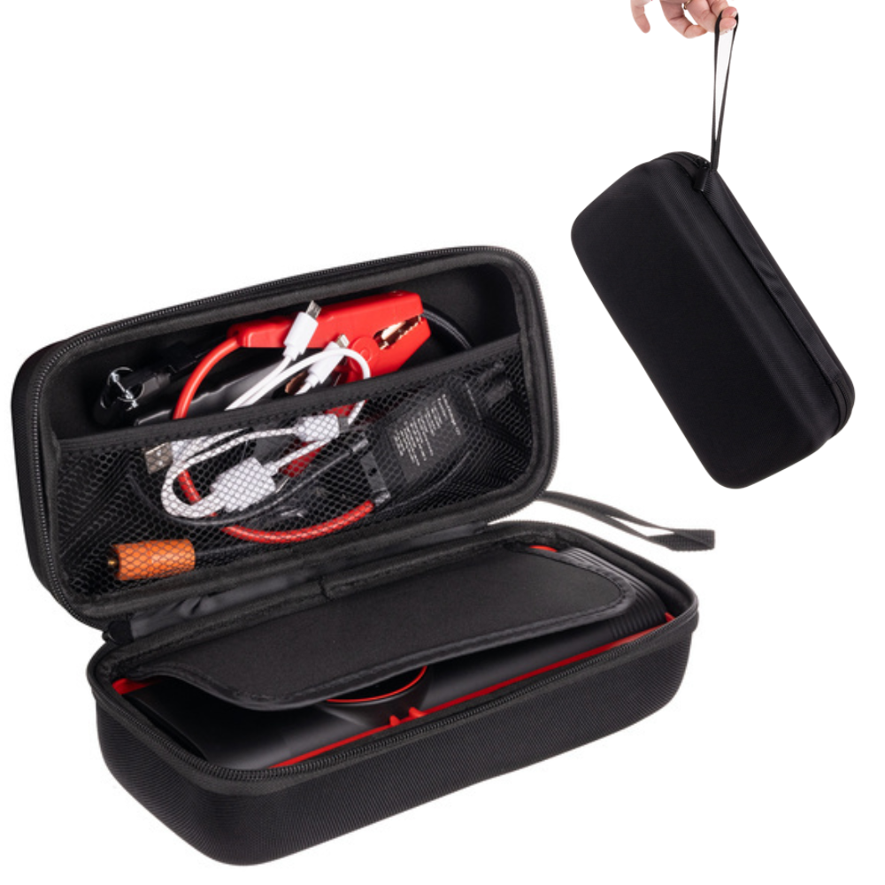 6в1 Автомобилен токоизправител, Стартер 800A, 120W, 12V/10A, 10000 mAh, LED фенерче, Компресор