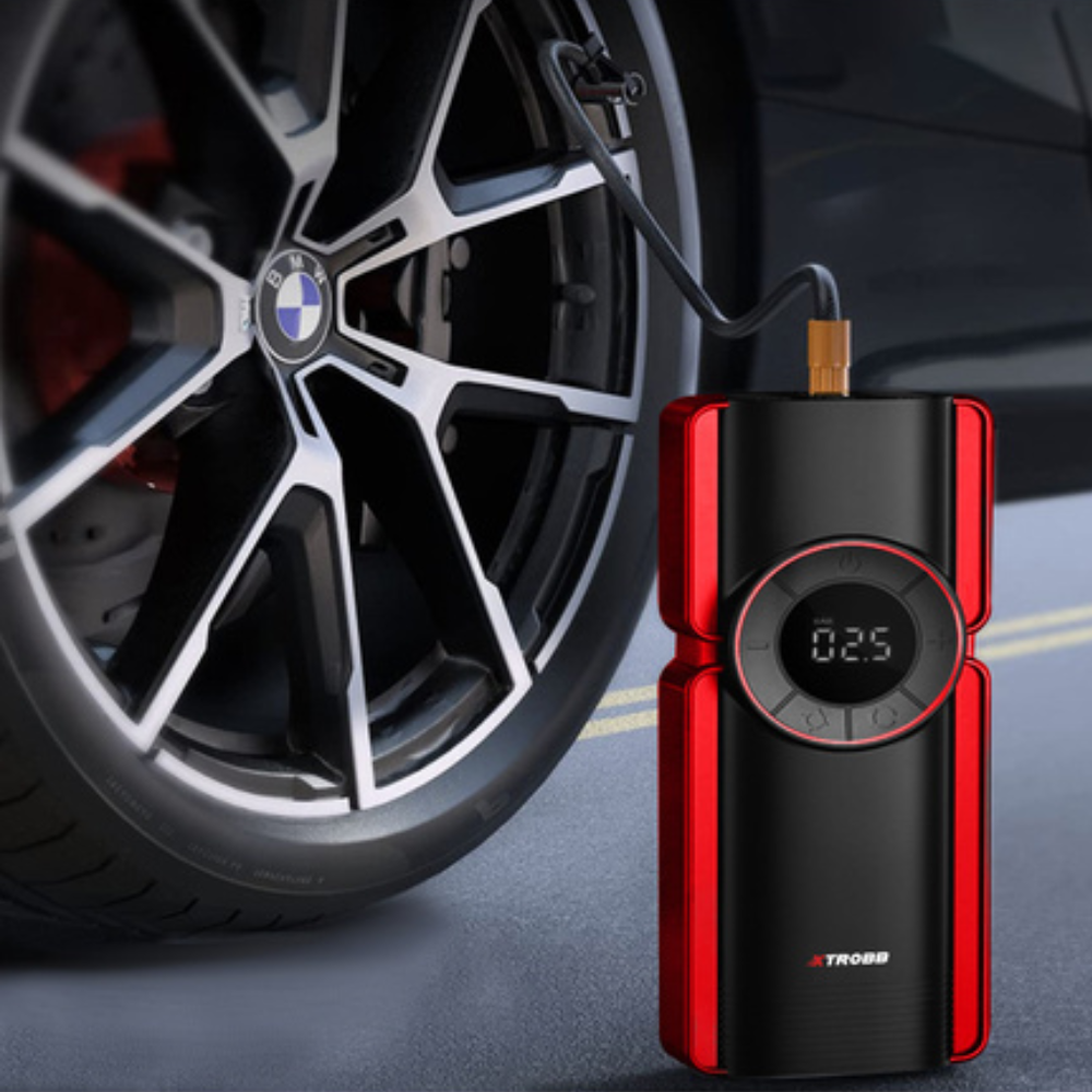 6в1 Автомобилен токоизправител, Стартер 800A, 120W, 12V/10A, 10000 mAh, LED фенерче, Компресор