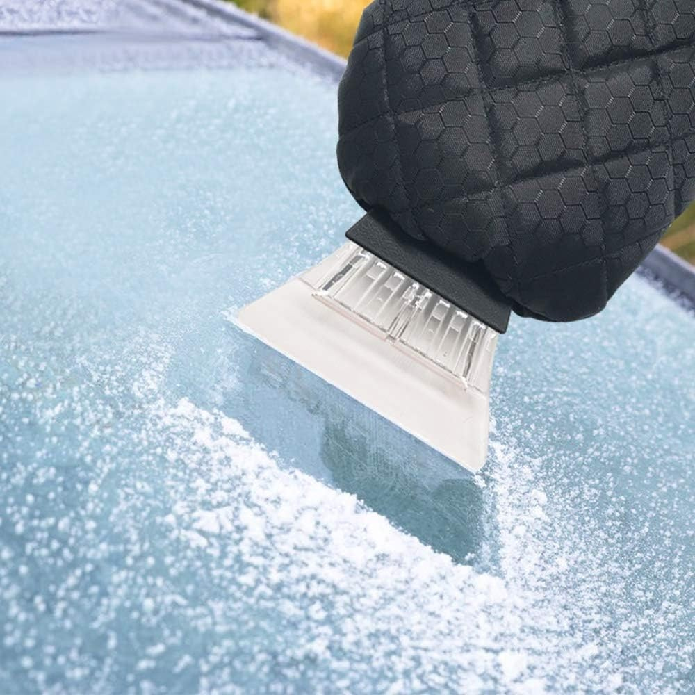 Snow Scraper and Glove Set, Waterproof Material, Padded