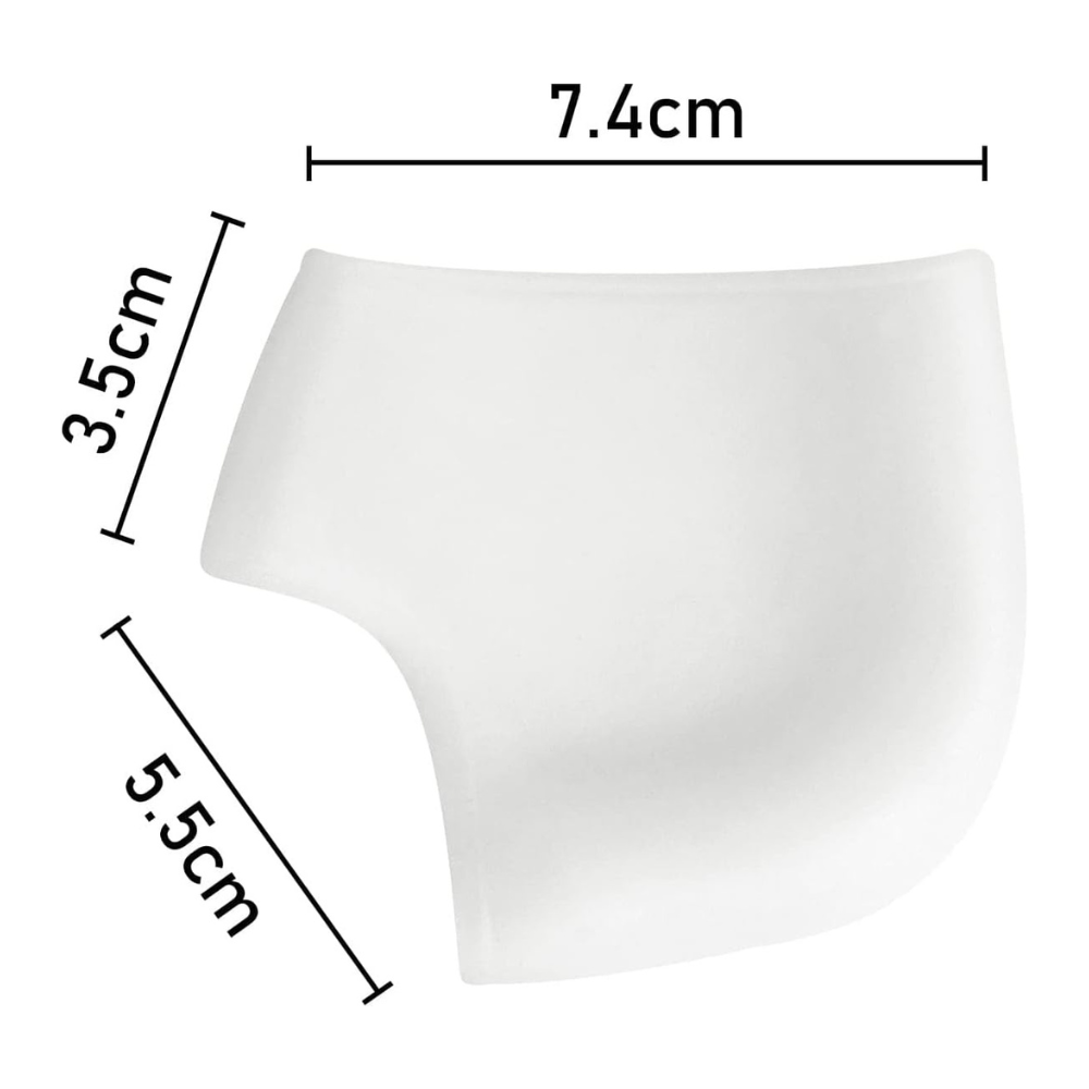 Set of 2 Heel Protectors, Moisturizing Effect, Silicone, Reusable