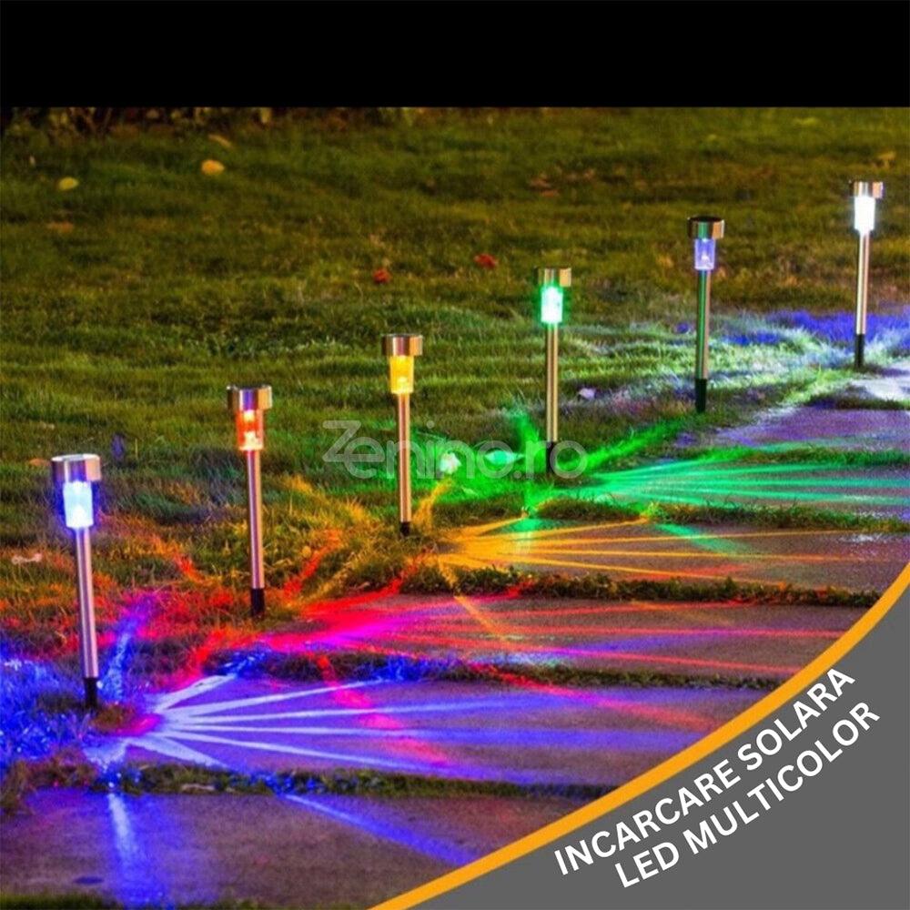 Lampa Solara, Tip Tarus, Impermeabil, Gradina, Terasa, Curte, Exterior, Autonomie 8H, Argintiu/Negru