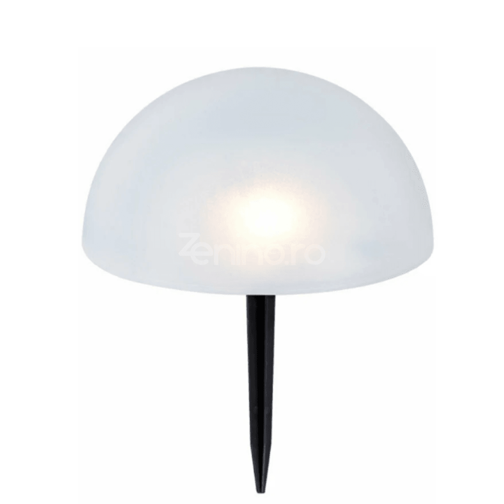 Set of 5 Solar Lamps, Mushroom Model, 1200mAh, with Solar Panel, Ground Mounting, 15x16cm, Warm/Cold White Light