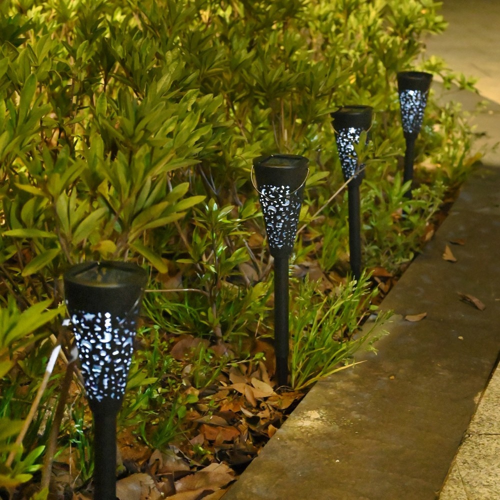 Set Lampi Solare Torta, Autonomie 8 ore, Fixare in Pamant, Suspendare, 2V, 30mAh, Negru