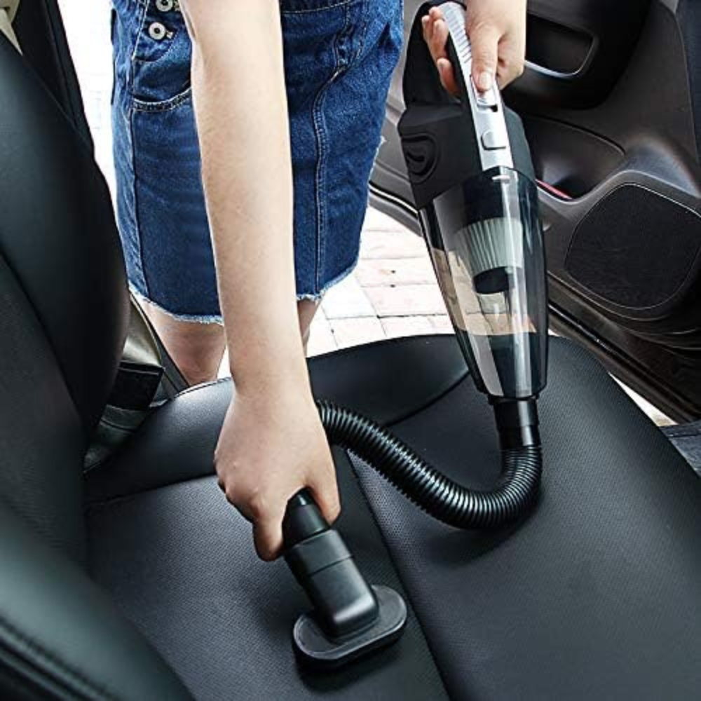Portable Car Vacuum Cleaner, 120W, Hepa Filter, 2500mAh, Accessories Included, Black