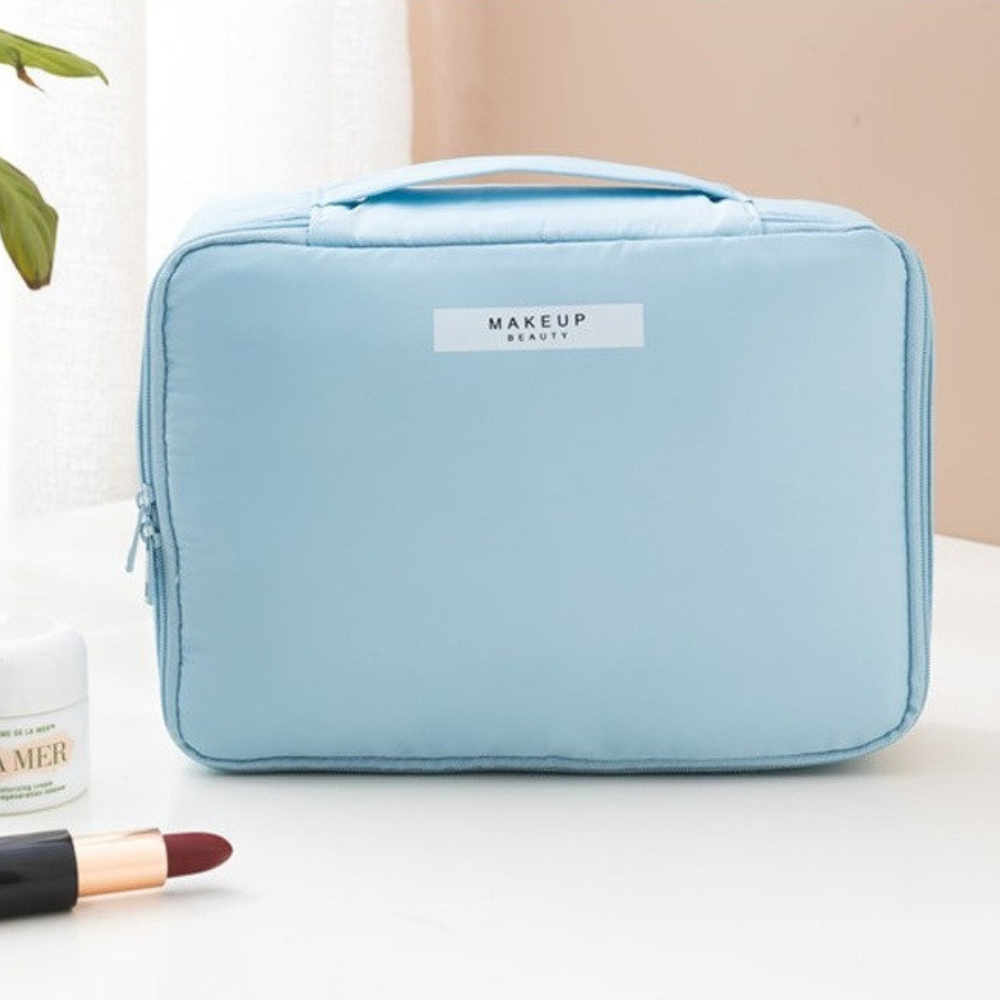 Geanta Organizare Cosmetice 2in1, Portfard Inclus, Impermeabil, pentru Calatorii