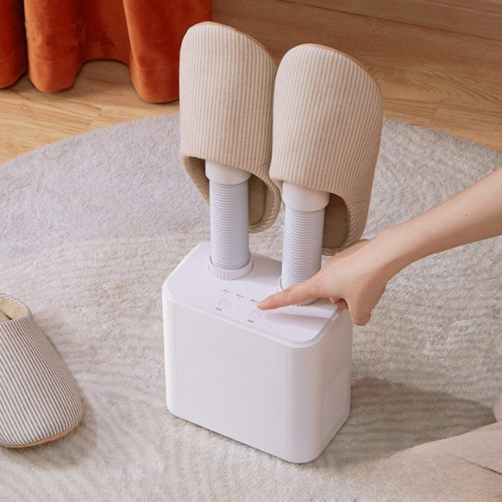 Electric Shoe Dryer, with Timer, Fast Drying, White
