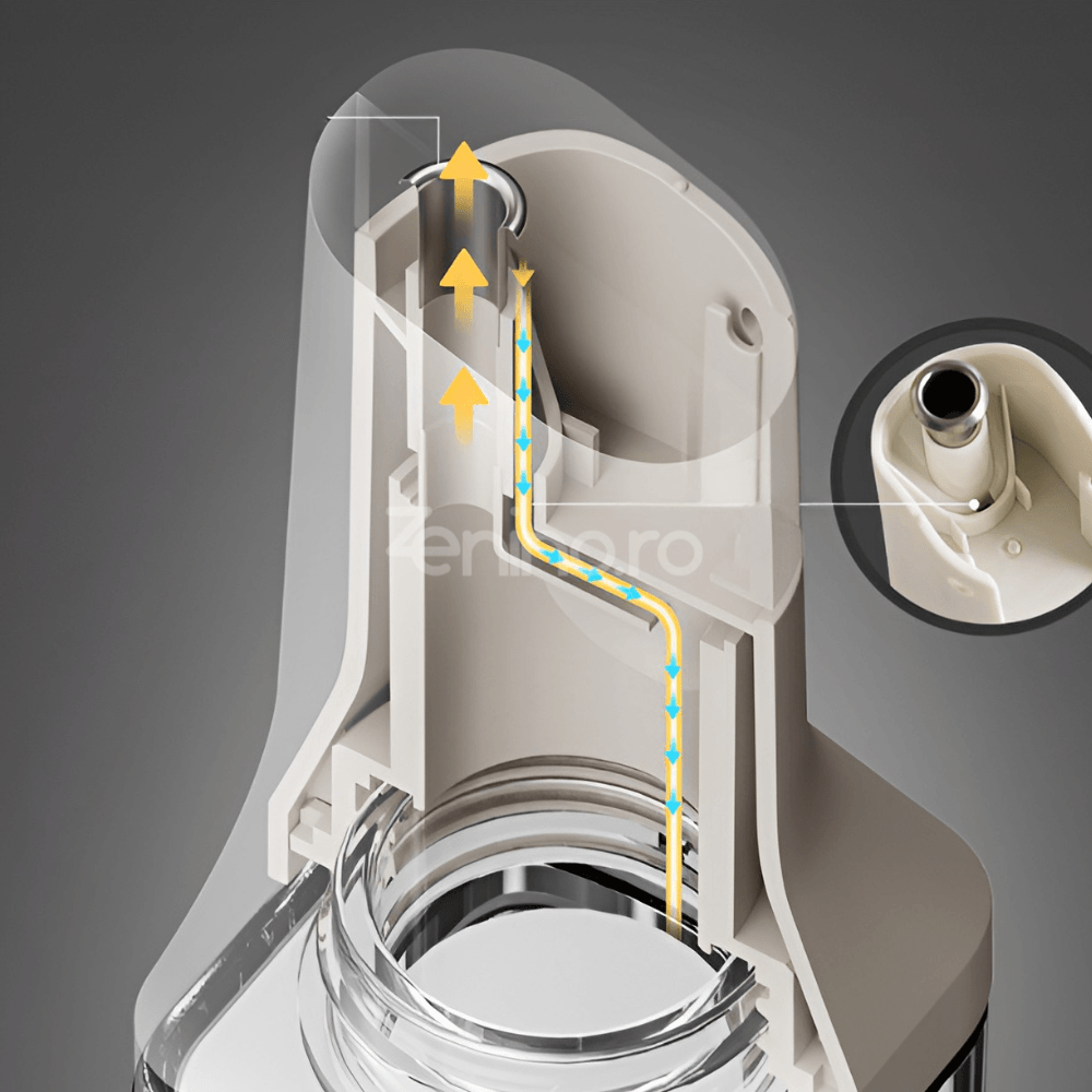 Oil Dispenser, Capacity 500ml, Automatic Open/Close, Gravity Induction, 29.5cm, White, Blue, Gray, Yellow