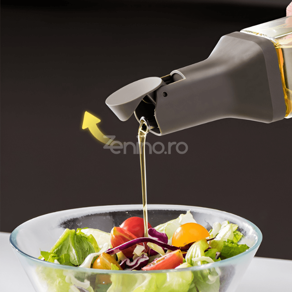 Oil Dispenser, Capacity 500ml, Automatic Open/Close, Gravity Induction, 29.5cm, White, Blue, Gray, Yellow