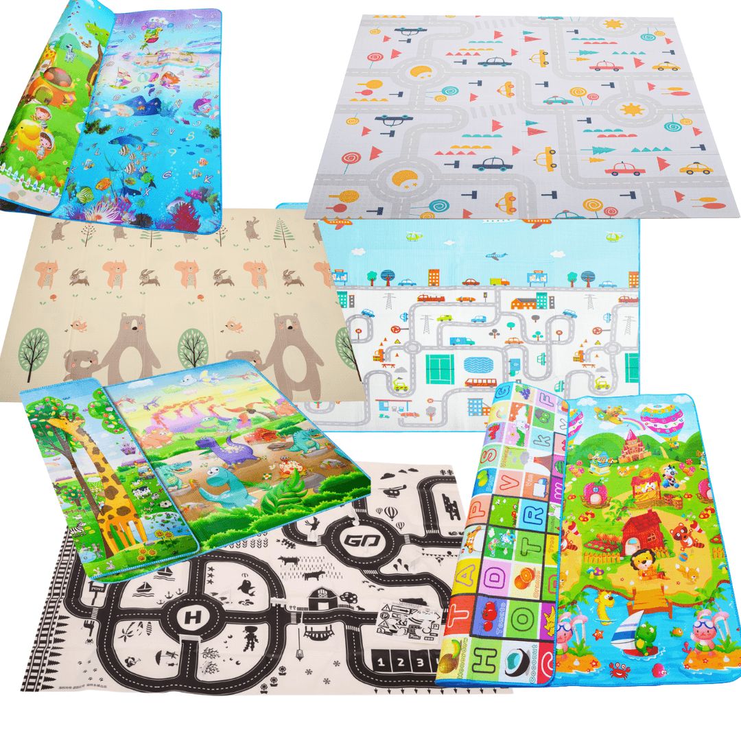 Educational Mat for Children, 2 Sides, Interactive, Harmonious Development, Foam, Insulating Material, Easy to Clean, Various Models