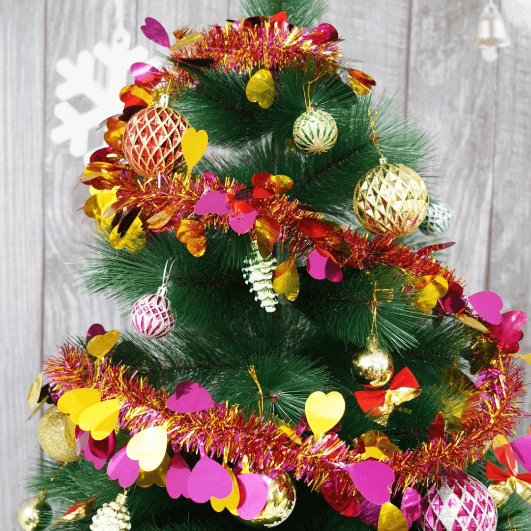 Beteala de Craciun, Diverse Modele, 2m x 11cm, Rosu, Albastru, Roz