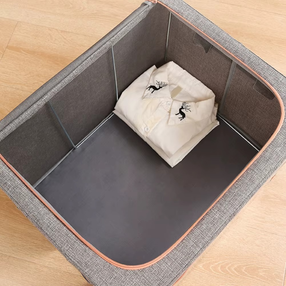 Cutie de Depozitare, Pliabil, Capacitate 24L-100L, Material Textil, cu Fermoar, Culori Diferite
