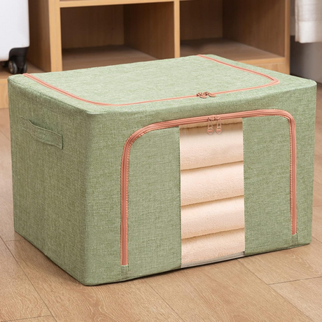 Cutie de Depozitare, Pliabil, Capacitate 24L-100L, Material Textil, cu Fermoar, Culori Diferite