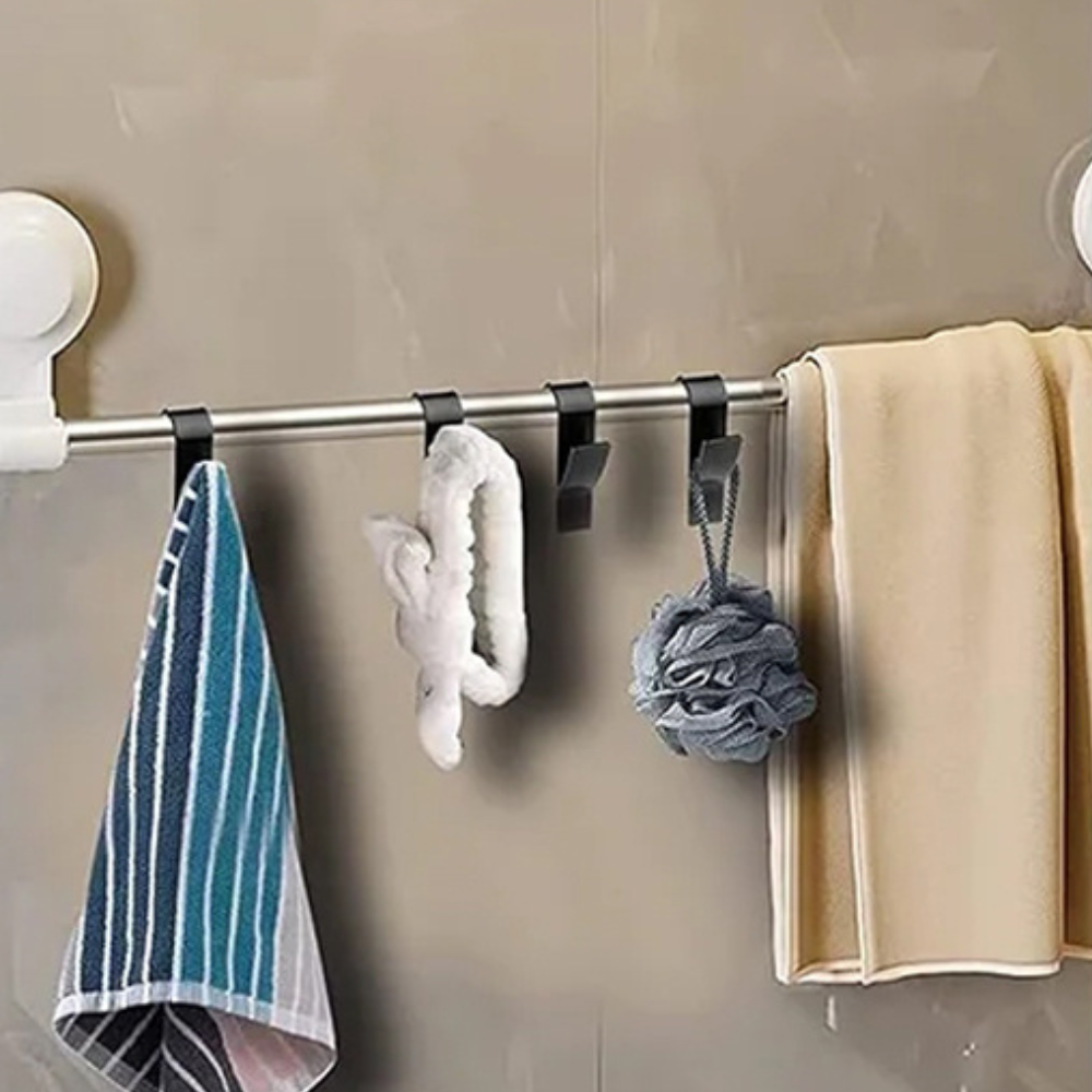 Комплект куки за радиатор, закачалка за кърпи и дрехи, практичен дизайн, пестящ място, бял