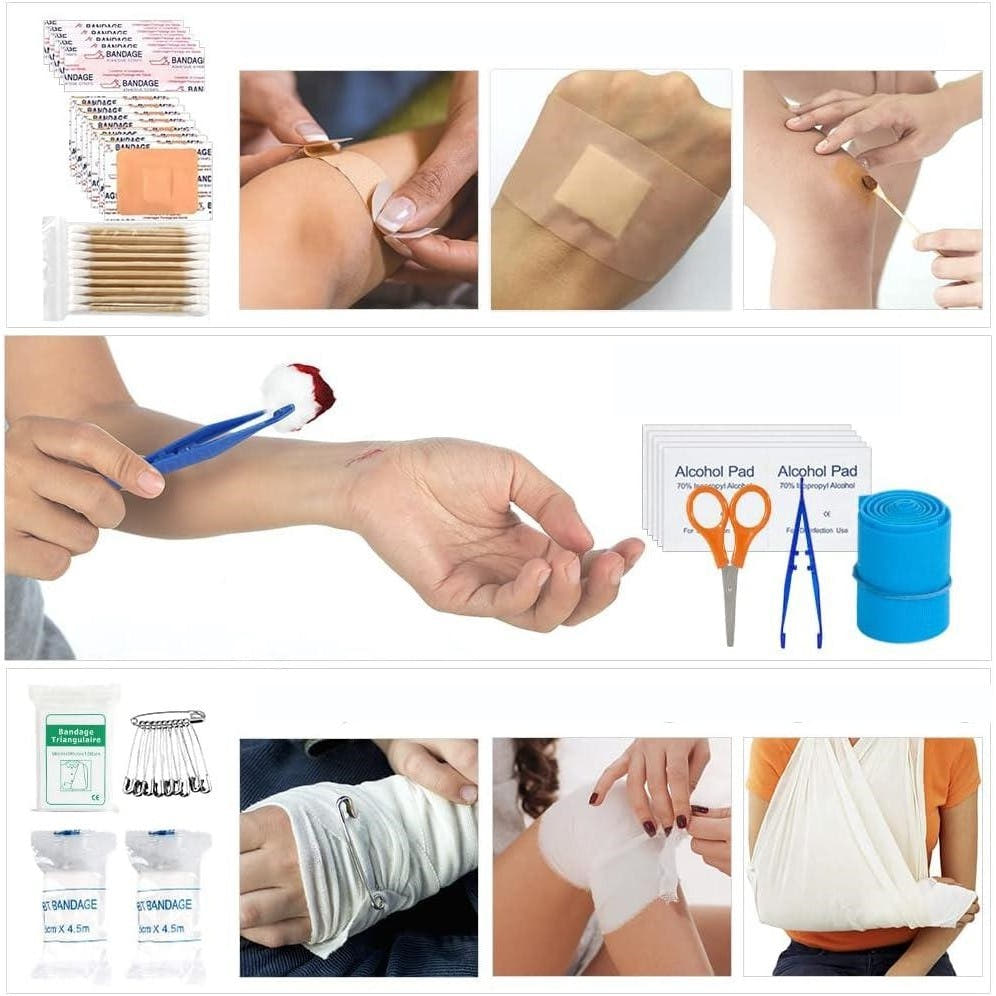 Kit Supravietuire cu Ghiozdan, 40 Piese, Echipament Prim-Ajutor, Multifunctional